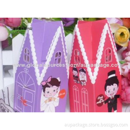 Candy box coming in beautiful shape, customized size and material, excellent printing